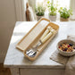 Portable Spoon and Fork Set with Storage Case Cute Character Handle Reusable Tableware