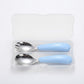 Portable Spoon and Fork Set with Storage Case Reusable Compact Travel Tableware