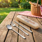 Panda Print Portable Cutlery Set with Storage Case Spoon Fork Chopsticks Travel Tableware