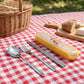 Panda Print Portable Cutlery Set with Storage Case Spoon Fork Chopsticks Travel Tableware