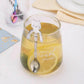 Cat Shaped Spoon Set Polished Metal Decorative Handle Cute Table Spoon 6 Piece Set