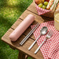 Portable Flatware Set with Storage Case Chopsticks Spoon Fork Compact Travel Utensils