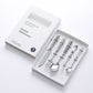 Mixed Handle Stainless Steel Flatware Set with Patterned Grip Design 5 Piece Set