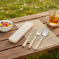 Reusable Travel Cutlery Set with Chopsticks Fork Spoon and Storage Case