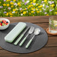 Reusable Travel Cutlery Set with Chopsticks Fork Spoon and Storage Case