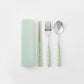 Reusable Travel Cutlery Set with Chopsticks Fork Spoon and Storage Case