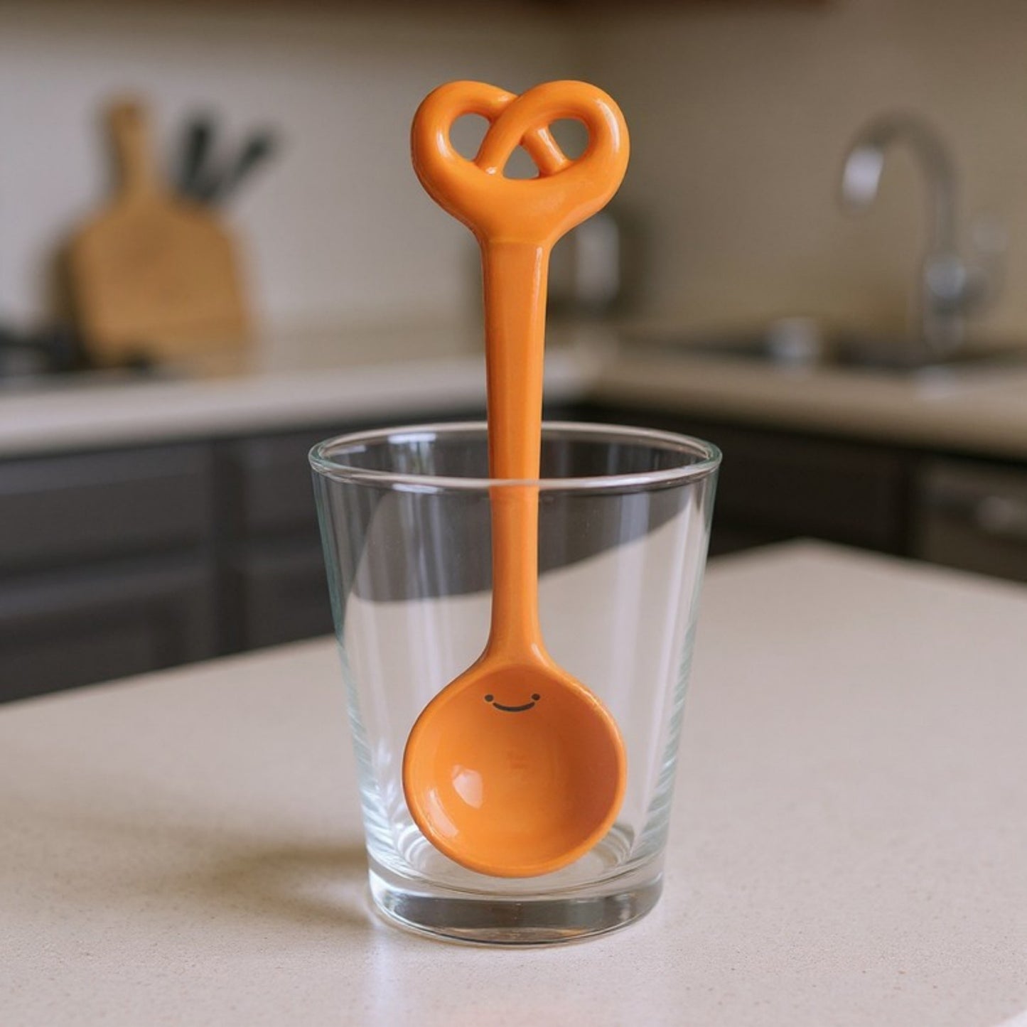Ceramic Soup Ladle Spoons with Food Handle Design 3 Piece Set