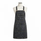Adjustable Cross Back Denim Utility Apron with Multi Pocket Storage and Reinforced Hardware Design