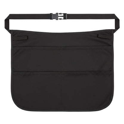 Utility Waist Apron with Adjustable Buckle Strap and Multiple Front Pockets for Kitchen Work and Crafts