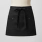 Waist Apron with Adjustable Ties and Dual Front Pockets for Kitchen Cooking Baking and Crafting