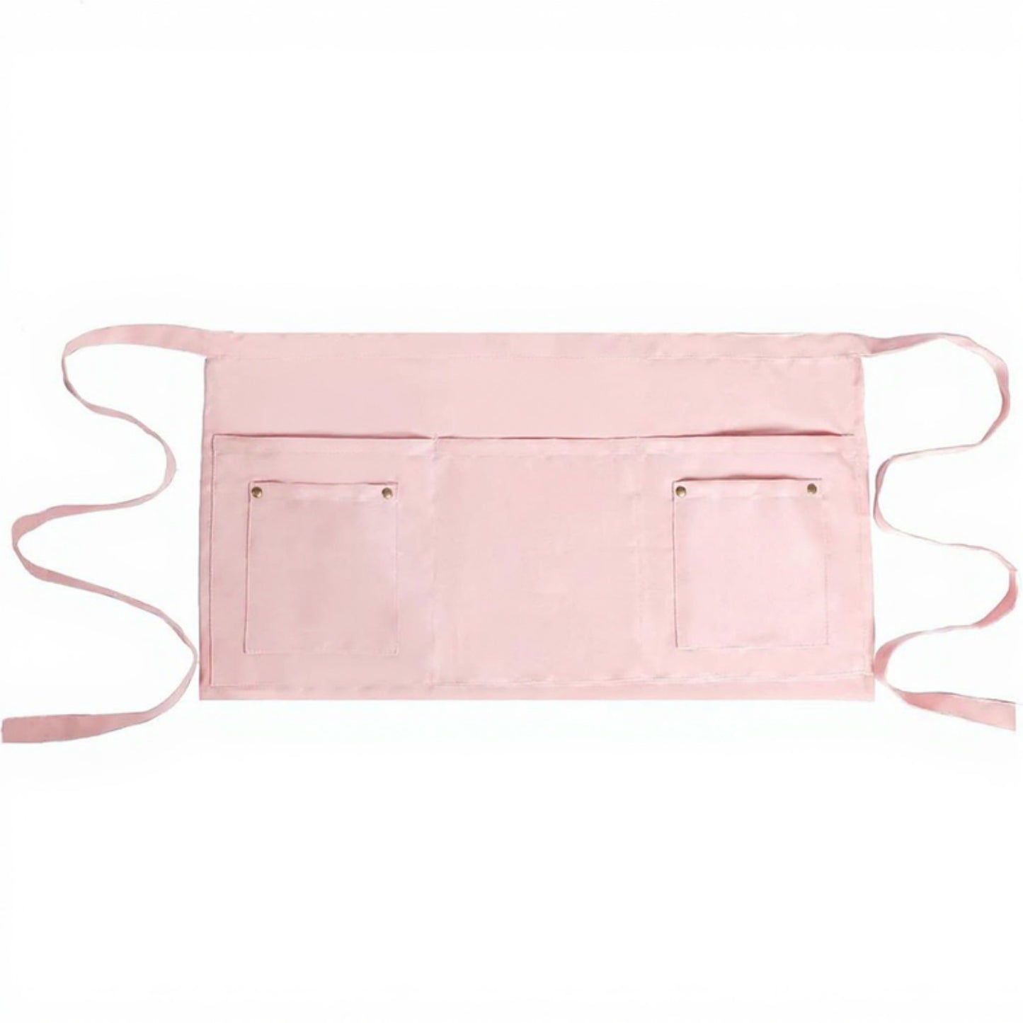 Waist Apron with Adjustable Ties and Dual Front Pockets for Kitchen Cooking Baking and Crafting