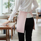 Waist Apron with Adjustable Ties and Dual Front Pockets for Kitchen Cooking Baking and Crafting