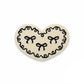 Heart Shaped Decorative Floor Mat Soft Plush Accent with Non Slip Backing