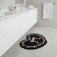 Heart Shaped Decorative Floor Mat Soft Plush Accent with Non Slip Backing