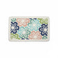 Floral Pattern Soft Absorbent Bathroom Floor Mat with Non Slip Backing