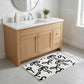 Tufted Abstract Bow Accent Mat Decorative Floor and Tabletop Decoration