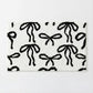 Tufted Abstract Bow Accent Mat Decorative Floor and Tabletop Decoration