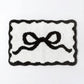 Tufted Abstract Bow Accent Mat Decorative Floor and Tabletop Decoration