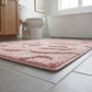 Valentine Tufted Abstract Swirl Accent Mat Soft High Pile Decorative Floor Decoration