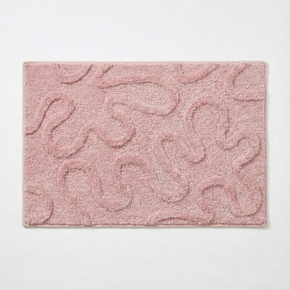 Valentine Tufted Abstract Swirl Accent Mat Soft High Pile Decorative Floor Decoration