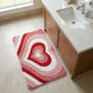 Valentine Tufted Abstract Swirl Accent Mat Soft High Pile Decorative Floor Decoration