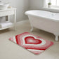 Valentine Tufted Abstract Swirl Accent Mat Soft High Pile Decorative Floor Decoration