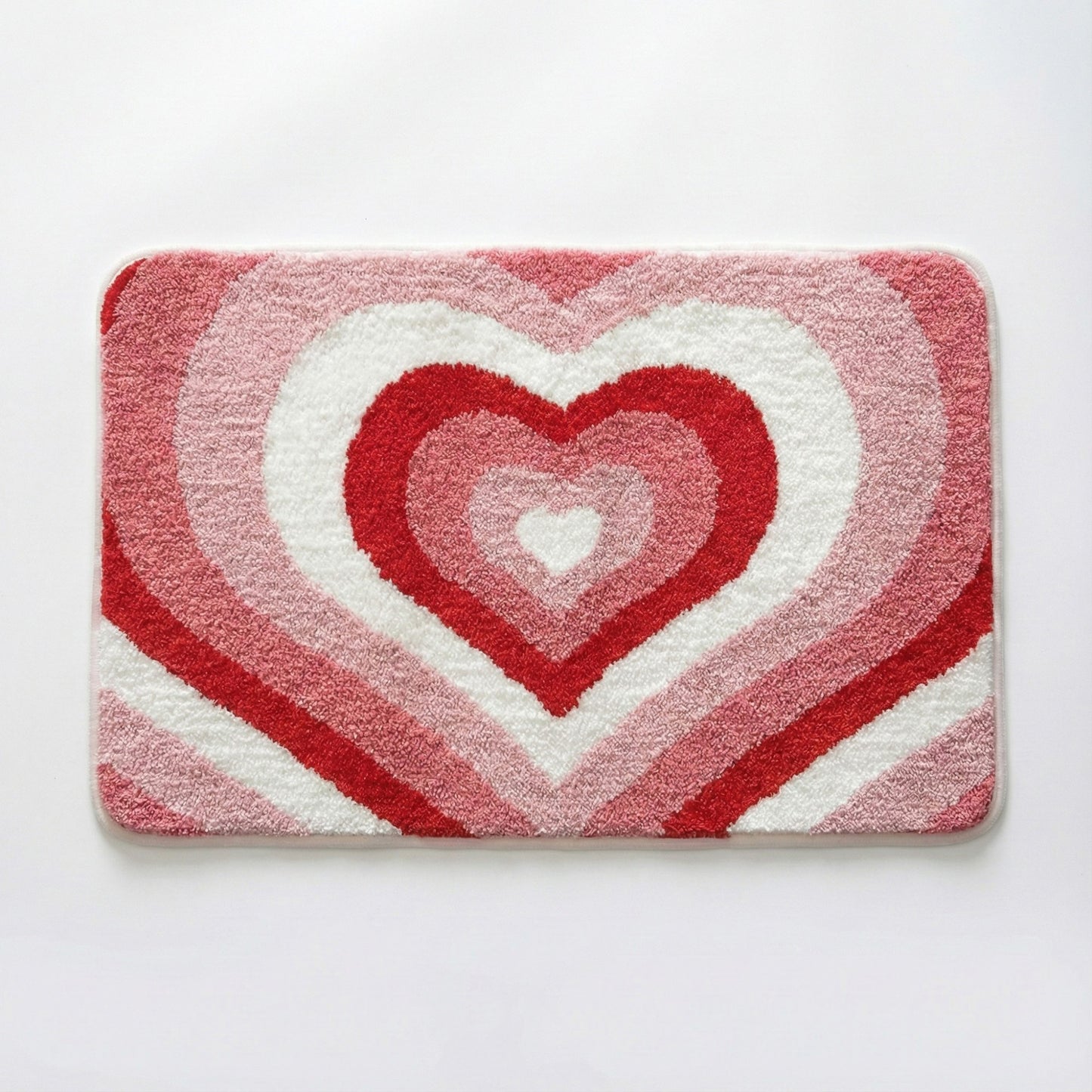 Valentine Tufted Abstract Swirl Accent Mat Soft High Pile Decorative Floor Decoration
