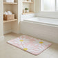 Valentine Tufted Floral Accent Mat Soft High Pile Decorative Floor Decoration