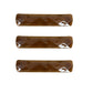 Womens Geometric Textured Hair Barrette Clips 3 Pack Same Color Set