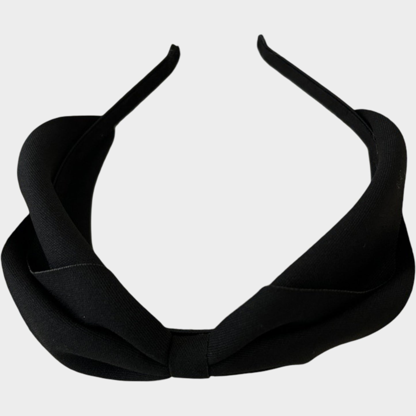 Womens Fabric Bow Headbands Two Pack Soft Structured Headband Set