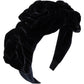 Velvet Rose Flower Padded Headband Soft Fabric Statement Hair Accessory