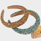 Womens Rhinestone Padded Headbands Two Pack Wide Sparkle Hair Accessories