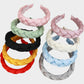 Braided Fabric Headband 2 Pack Wide Comfort Fit Soft Woven Hair Accessories