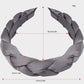 Braided Fabric Headband 2 Pack Wide Comfort Fit Soft Woven Hair Accessories