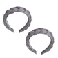 Braided Fabric Headband 2 Pack Wide Comfort Fit Soft Woven Hair Accessories