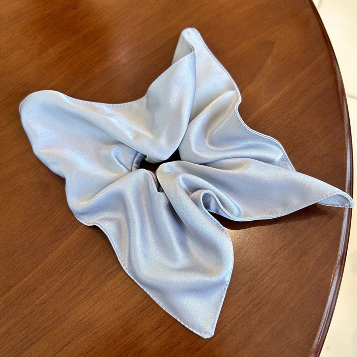 2 Pack Satin Scrunchies Soft Hair Ties with Elegant Finish