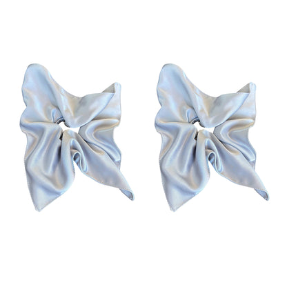 2 Pack Satin Scrunchies Soft Hair Ties with Elegant Finish