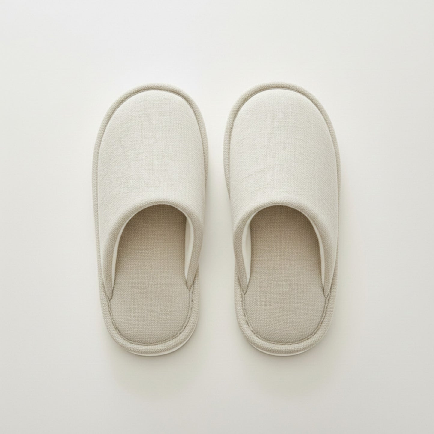 Closed Toe Slide House Slippers with Woven Texture Upper and Cushioned Footbed