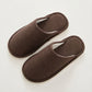Closed Toe Slide House Slippers with Woven Texture Upper and Cushioned Footbed