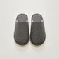 Closed Toe Slide House Slippers with Woven Texture Upper and Cushioned Footbed