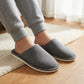 Closed Toe Slide House Slippers with Woven Texture Upper and Cushioned Footbed