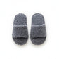 Plush Slide House Slippers with Soft Textured Upper and Cushioned Comfort Footbed