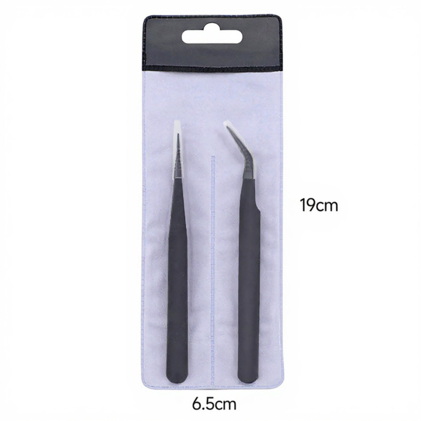 Precision Tweezers Set with Straight and Angled Tips for Hair Removal and Grooming