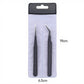 Precision Tweezers Set with Straight and Angled Tips for Hair Removal and Grooming