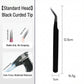 Precision Tweezers Set with Straight and Angled Tips for Hair Removal and Grooming