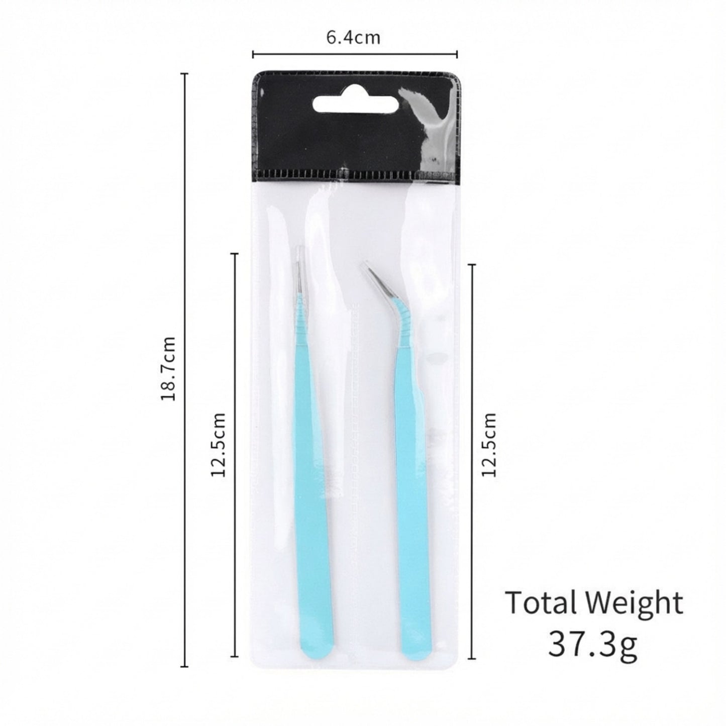 Precision Tweezers Set with Straight and Angled Tips for Hair Removal and Grooming