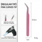Precision Tweezers Set with Straight and Angled Tips for Hair Removal and Grooming