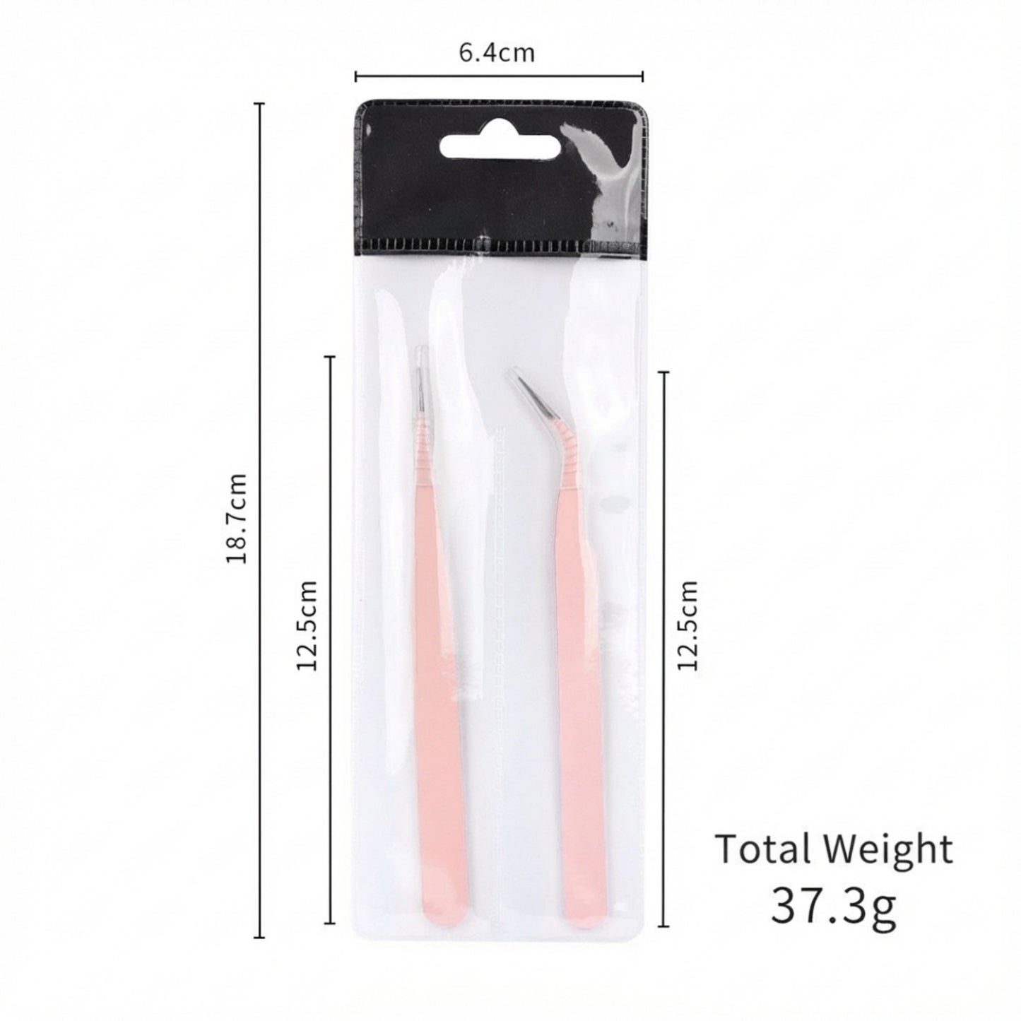 Precision Tweezers Set with Straight and Angled Tips for Hair Removal and Grooming
