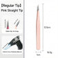 Precision Tweezers Set with Straight and Angled Tips for Hair Removal and Grooming