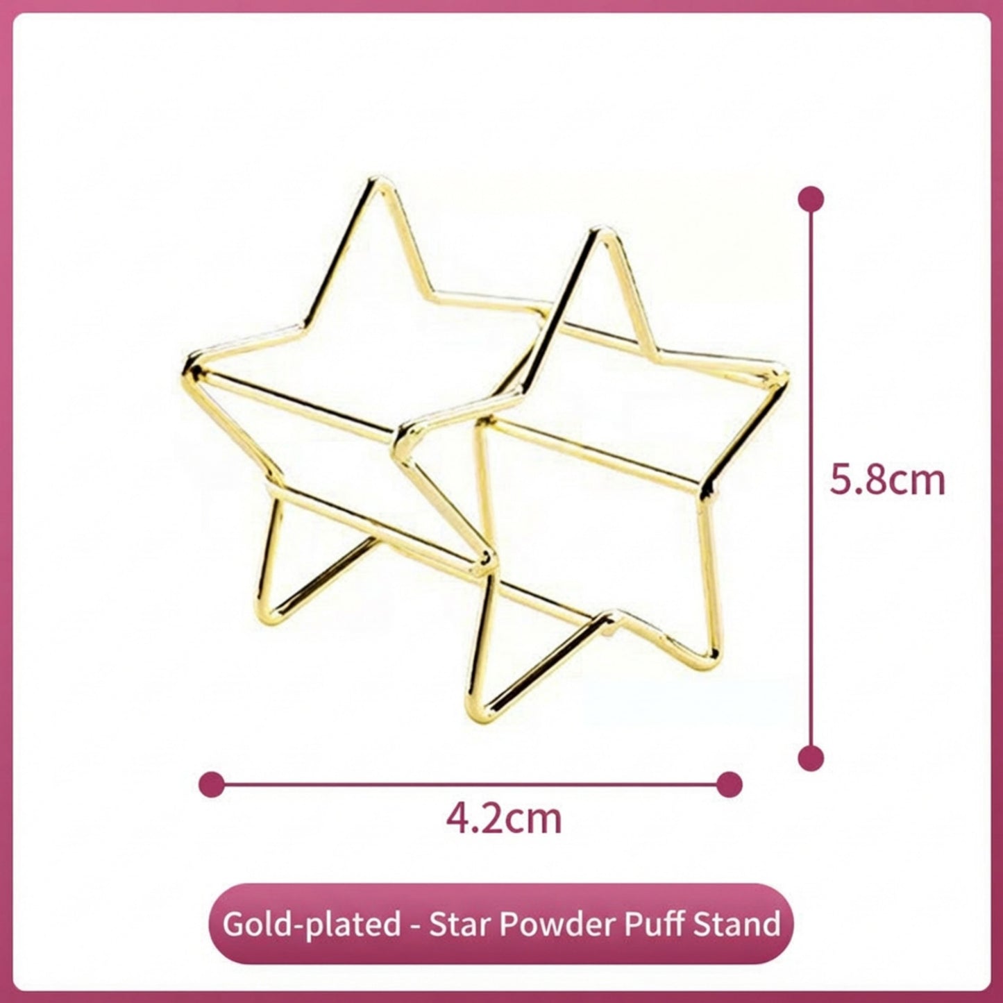 Star Shaped Beauty Sponge Holder Set of 6 Makeup Blender Drying and Storage Stands